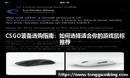 CSGO装备选购指南：如何选择适合你的游戏鼠标推荐